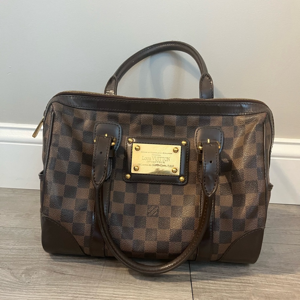 Classic Vintage Louis Vuitton Inventeur Hand Bag (Damier Ebene Berkeley)
